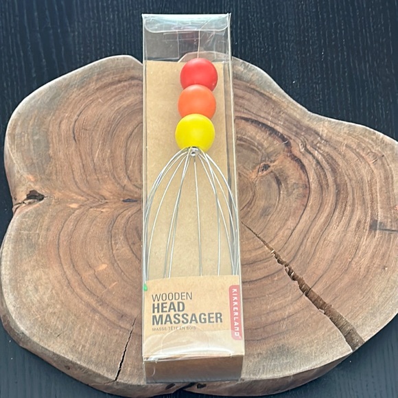 Kikkerland Other - Kikkerland Wooden Head Massager